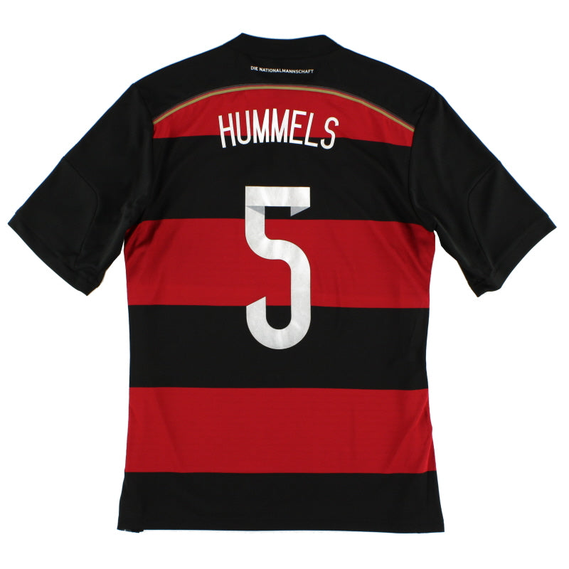 2014-15 Germany Away Shirt Hummels #5 *Mint* M Football Shirt