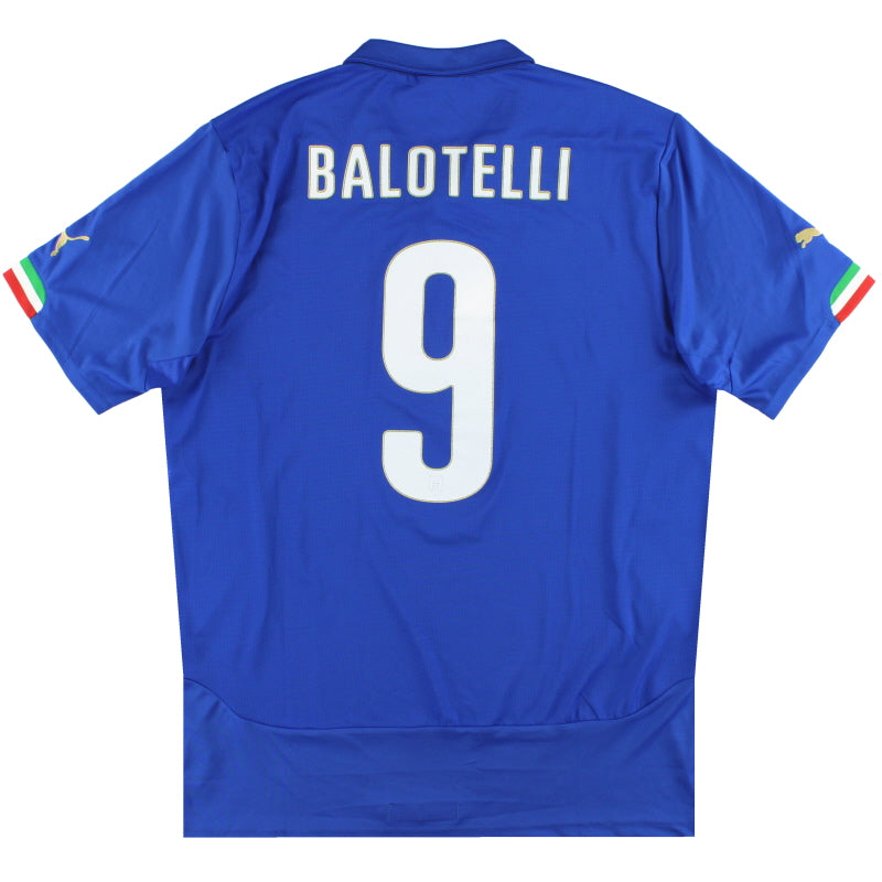 2014-15 Italy Puma Home Shirt Balotelli #9 XL Football Shirt