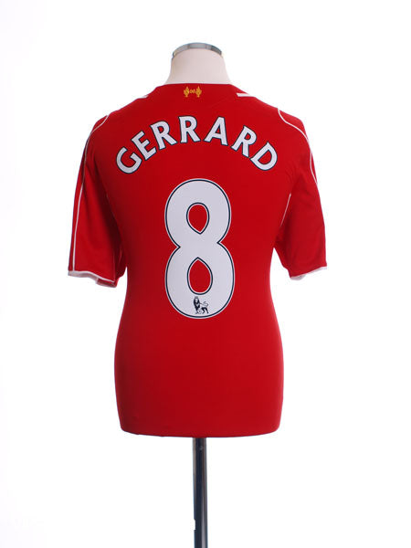 2014-15 Liverpool Home Shirt Gerrard #8 *Mint* L Football Shirt