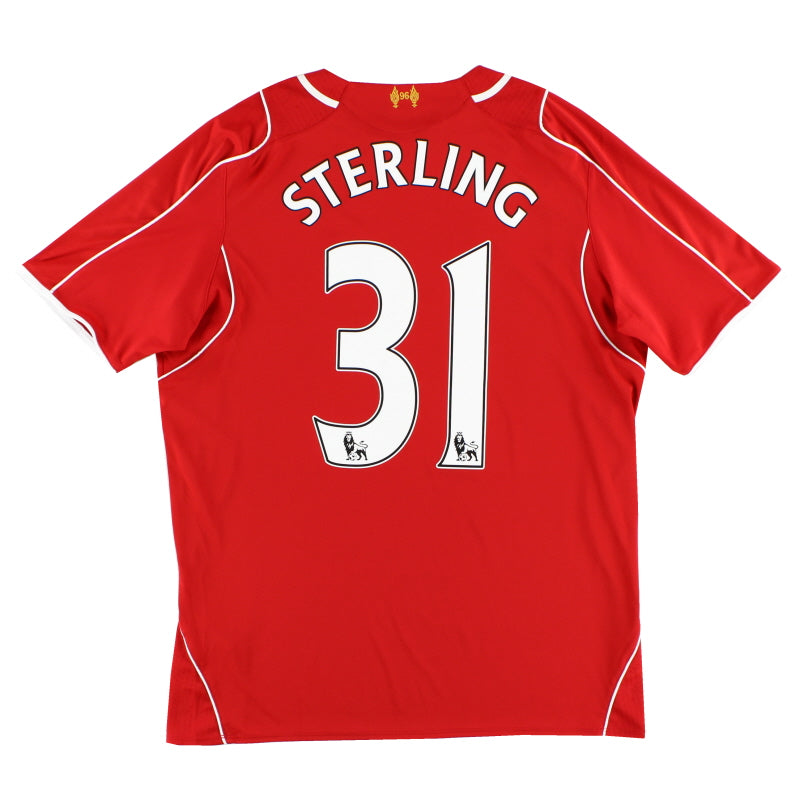 2014-15 Liverpool Home Shirt Sterling #31 L Football Shirt