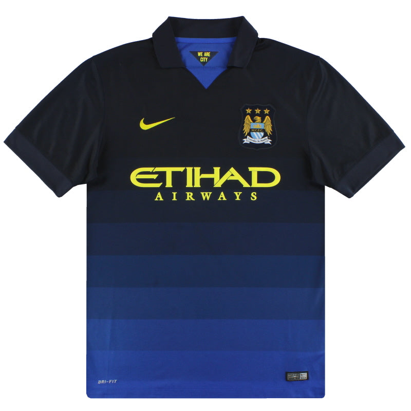 2014-15 Manchester City Nike Away Shirt L Football Shirt