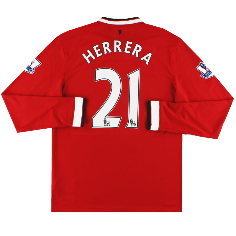 2014-15 Manchester United Nike Home Shirt Herrera #21 L/S *w/tags* M Football Shirt