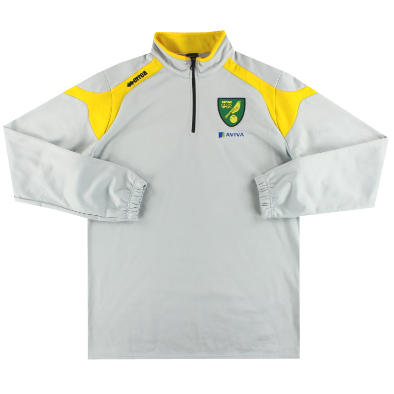 2014-15 Norwich City Errea 1/4 Zip Top 4XL Football Shirt