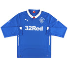 2014-15 Rangers Puma Home Shirt L/S L Football Shirt