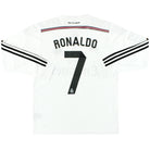 2014-15 Real Madrid Home Shirt Ronaldo #7 L/S *Mint* S Football Shirt