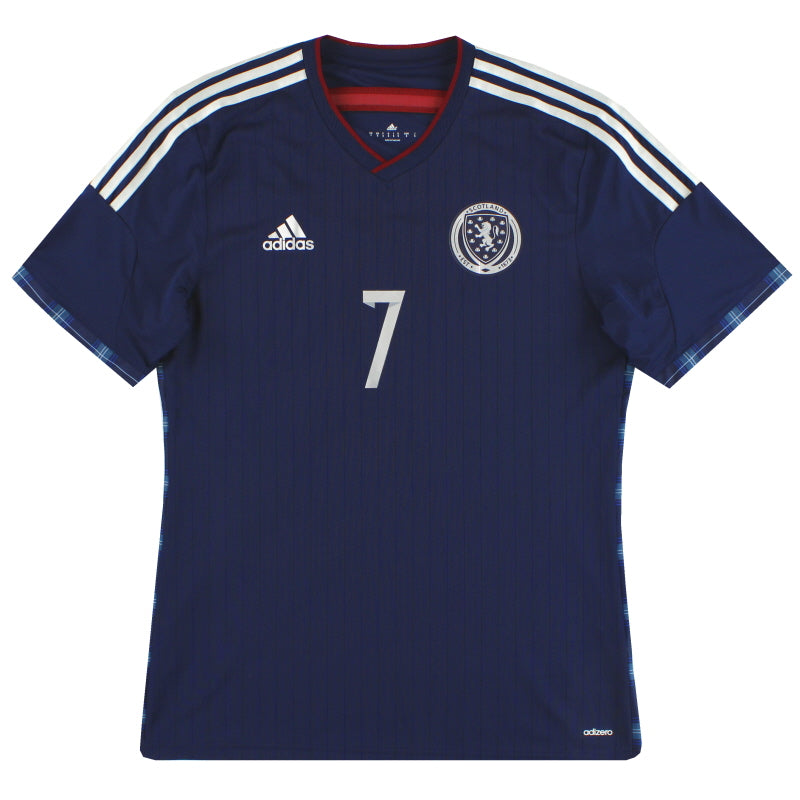 2014-15 Scotland adidas adizero Player Issue Home Shirt #7 *As New*  Football Shirt