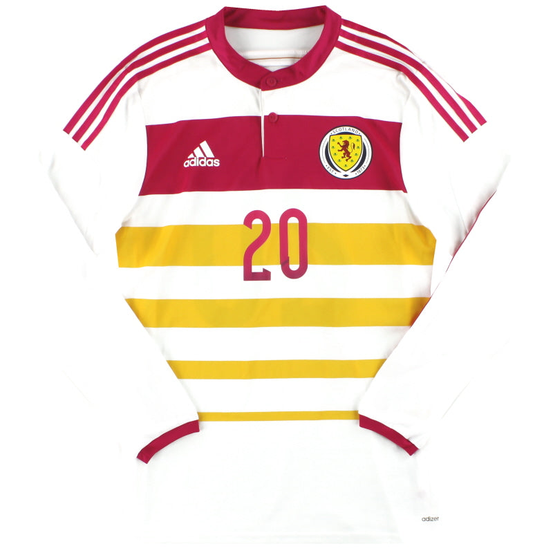 2014-15 Scotland adidas Player Issue adizero Away Shirt #20 L/S *As New* Football Shirt