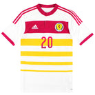 2014-15 Scotland adidas Player Issue adizero Away Shirt #20 *As New* L Football Shirt