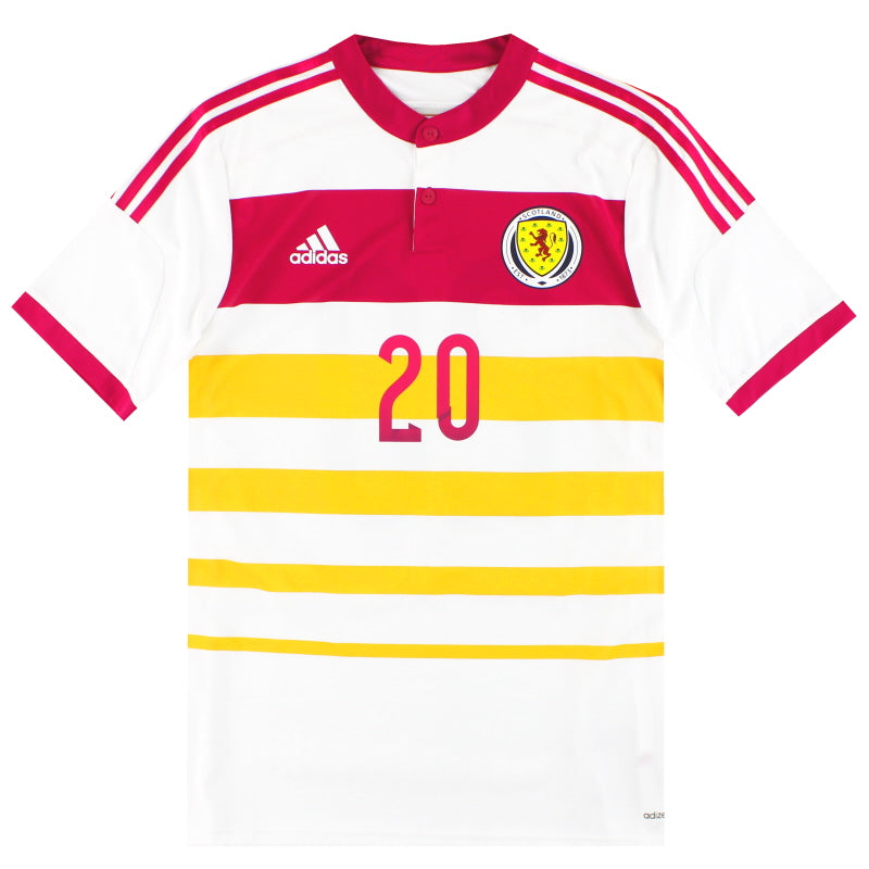 2014-15 Scotland adidas Player Issue adizero Away Shirt #20 *As New* L Football Shirt