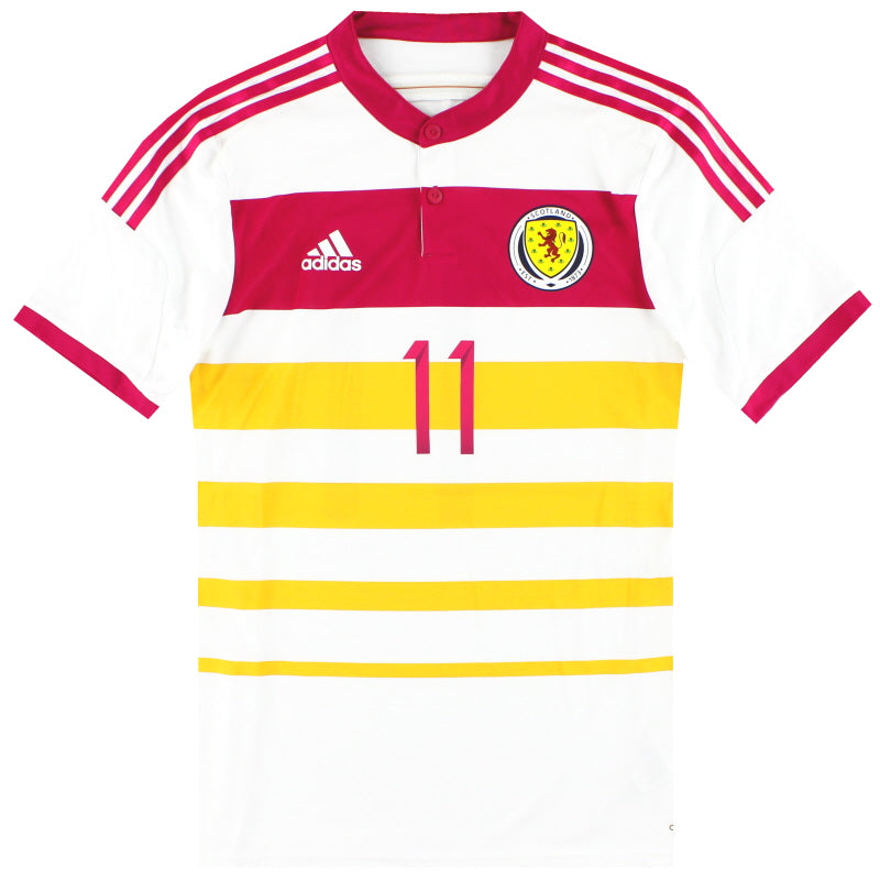 2014-15 Scotland adidas Player Issue adizero Away Shirt #11 *As New* L Football Shirt