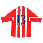 2014-15 Stoke City Warrior Home Shirt L/S Moses #13 S Football Shirt