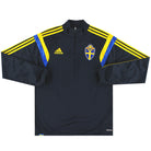 2014-15 Sweden adidas 1/4 Zip Training Top L Football Shirt