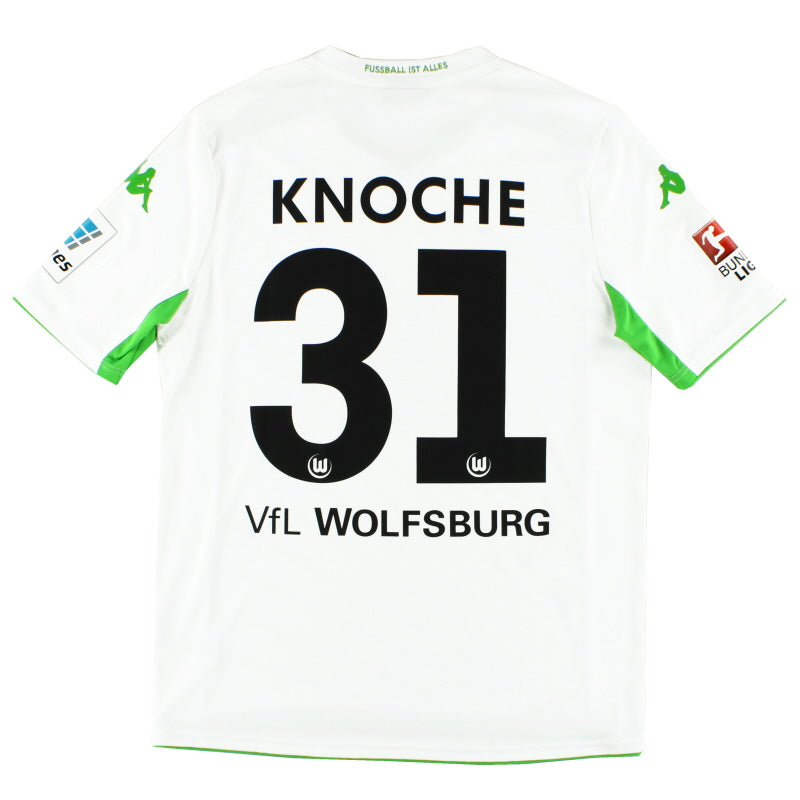 2014-15 Wolfsburg Away Shirt Knoche #31 *Mint* L Football Shirt