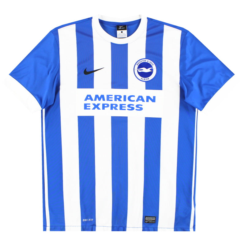 2014-16 Brighton Nike Home Shirt L Football Shirt