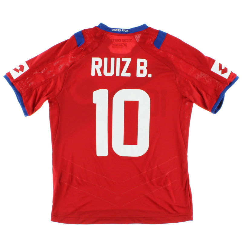 2014 Costa Rica Home Shirt Ruiz B. #10 *w/tags* S Football Shirt