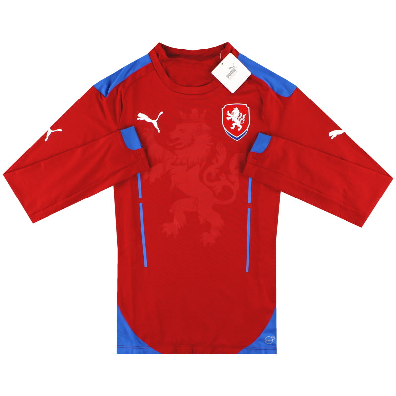 2014 Czech Republic Puma Authentic Home Shirt L/S *w/tags* M Football Shirt