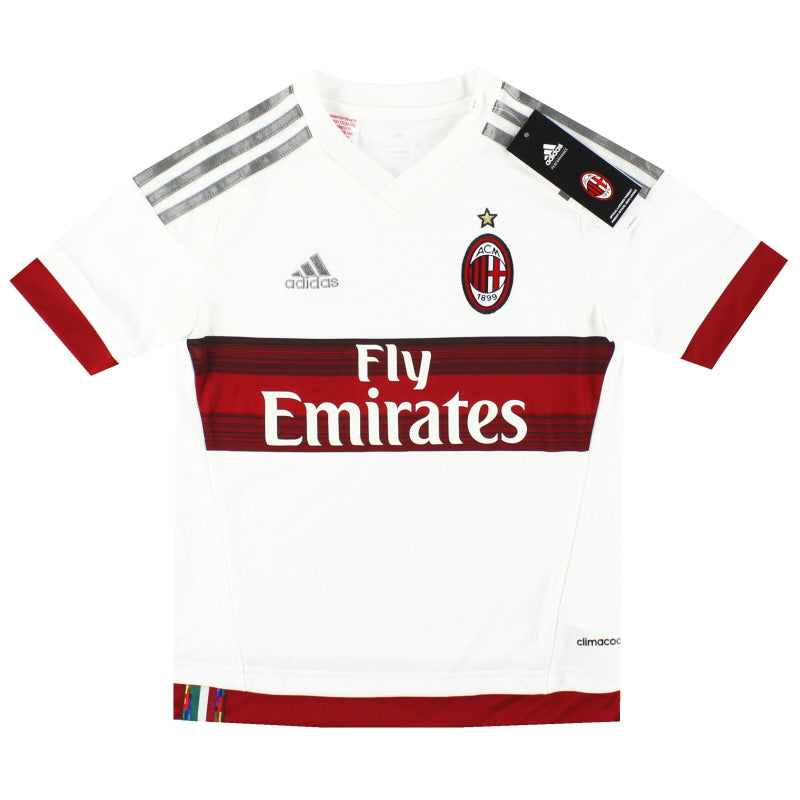 2015-16 AC Milan adidas Away Shirt *w/tags* S.Boys Football Shirt