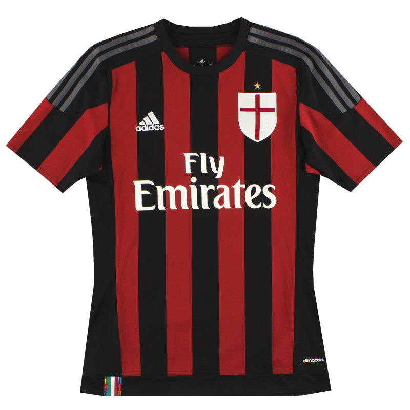 2015-16 AC Milan adidas Home Shirt *Mint* L Football Shirt