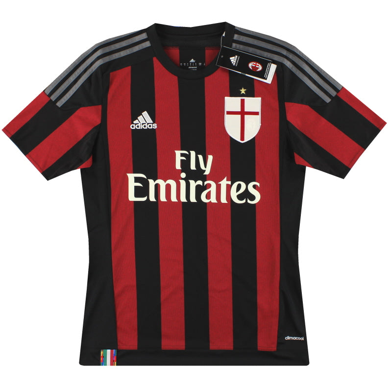 2015-16 AC Milan adidas Home Shirt *w/tags* S Football Shirt