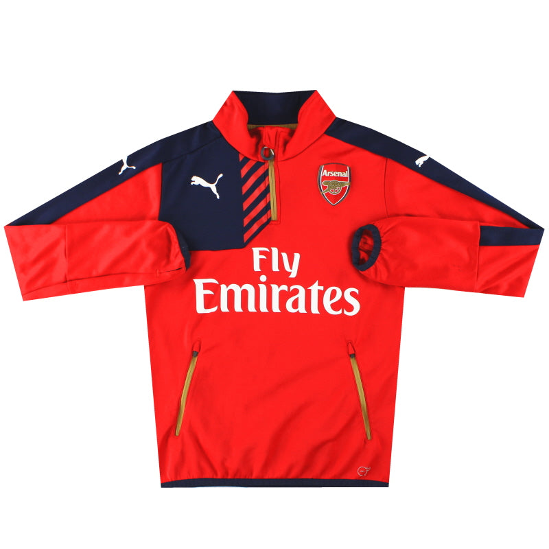 2015-16 Arsenal Puma 1/4 Zip Training Top S Football Shirt