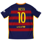 2015-16 Barcelona Home Shirt Messi #10 XL.Boys Football Shirt