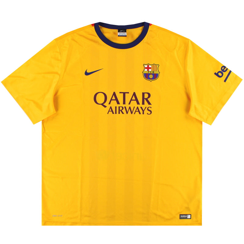 2015-16 Barcelona Nike Basic Away Shirt XXL Football Shirt