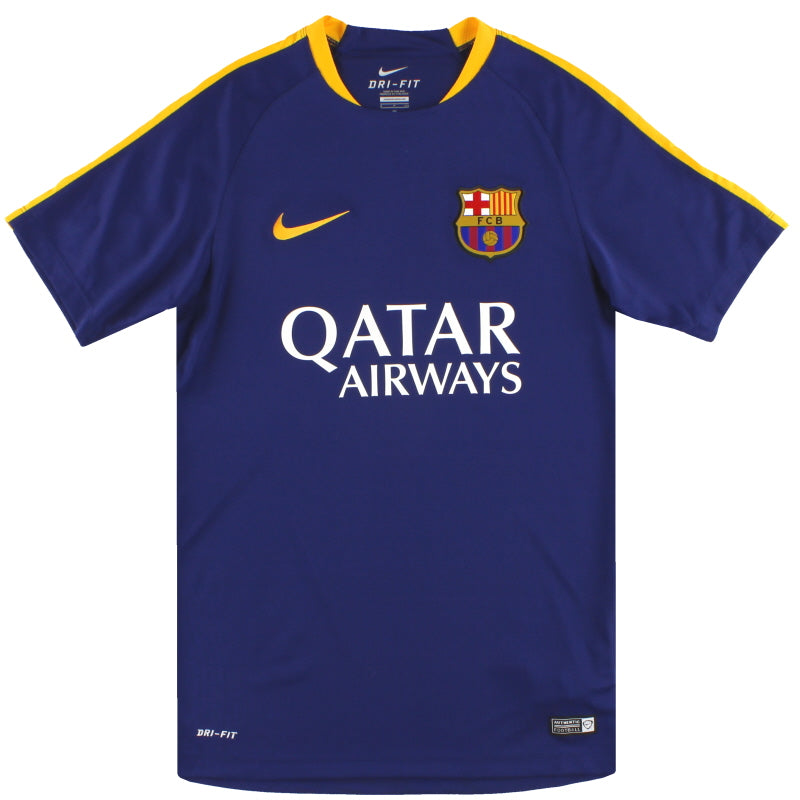 2015-16 Barcelona Nike Training Shirt *Mint* S Training Shirt