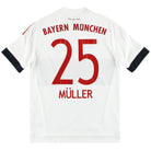 2015-16 Bayern Munich adidas Away Shirt Muller #25 Y Football Shirt