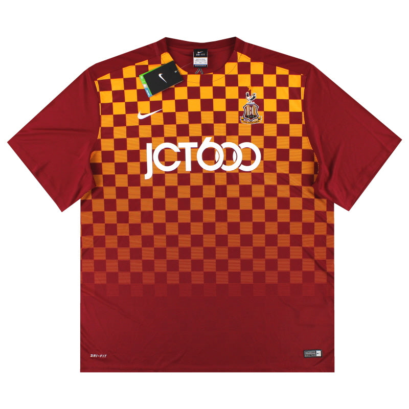 2015-16 Bradford City Nike Home Shirt *w/tags* XXL Football Shirt