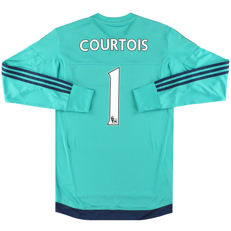 2015-16 Chelsea Goalkeeper Shirt Courtois #1 *w/tags* L/S S Football Shirt