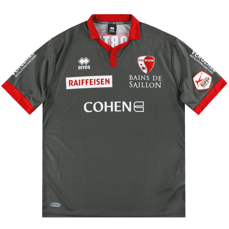 2015-16 FC Sion Errea Third Shirt XL Football Shirt