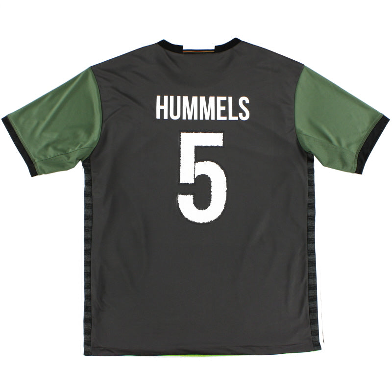 2015-16 Germany adidas Away Shirt Hummels #5 *Mint* M Football Shirt