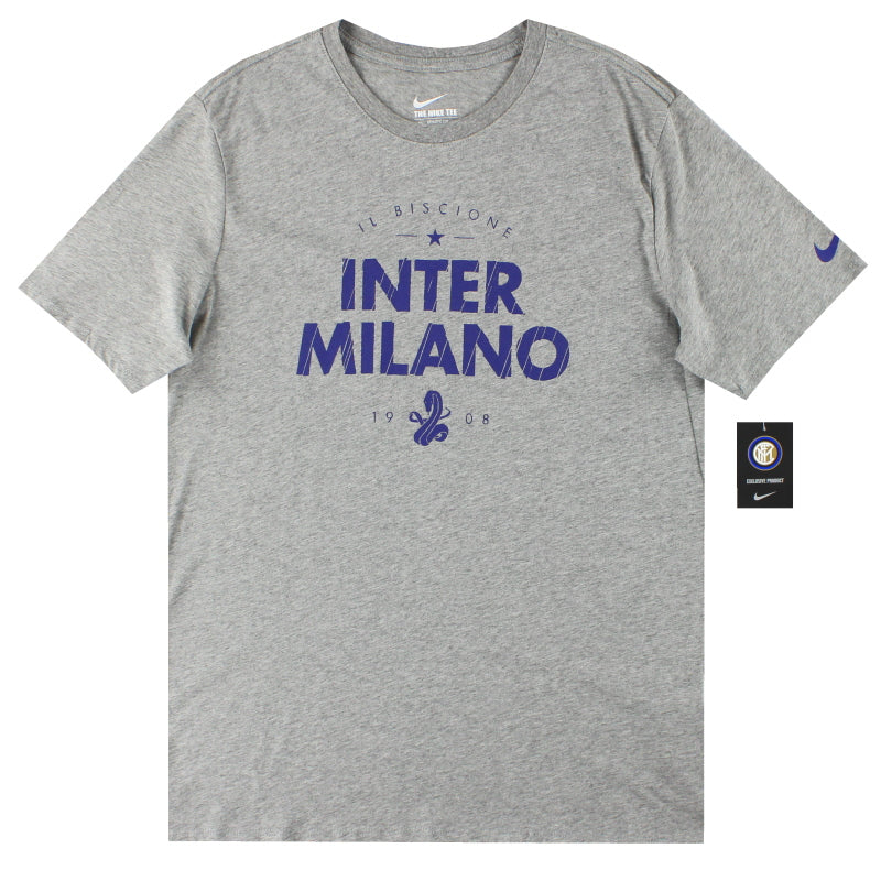 2015 16 Inter Milan Nike Graphic Tee w tags XL 689680 063 Vintage Football Shirts