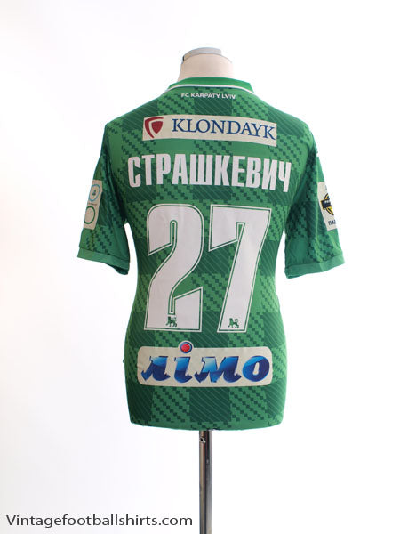 2015-16 Karpaty Lviv Match Issue Away Shirt Ð¡Ñ‚Ñ€Ð°ÑˆÐºÐµÐ²Ð¸Ñ‡ #27 S Football Shirt