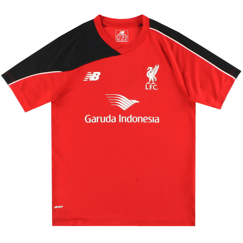 2015 16 Liverpool New Balance Training Shirt L.Boys WSTJ553 Vintage Football Shirts