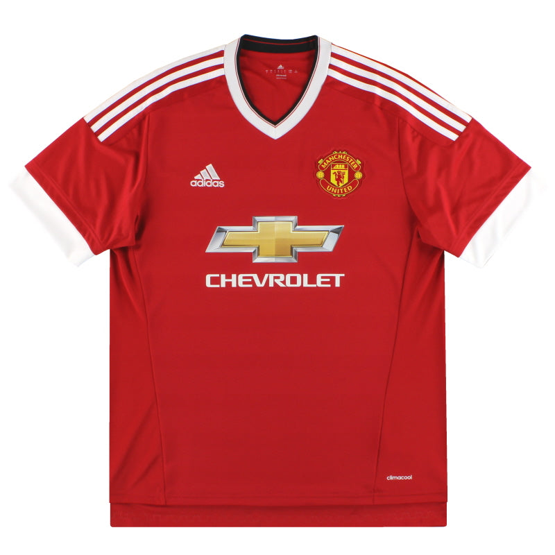 2015-16 Manchester United adidas Home Shirt XL Football Shirt