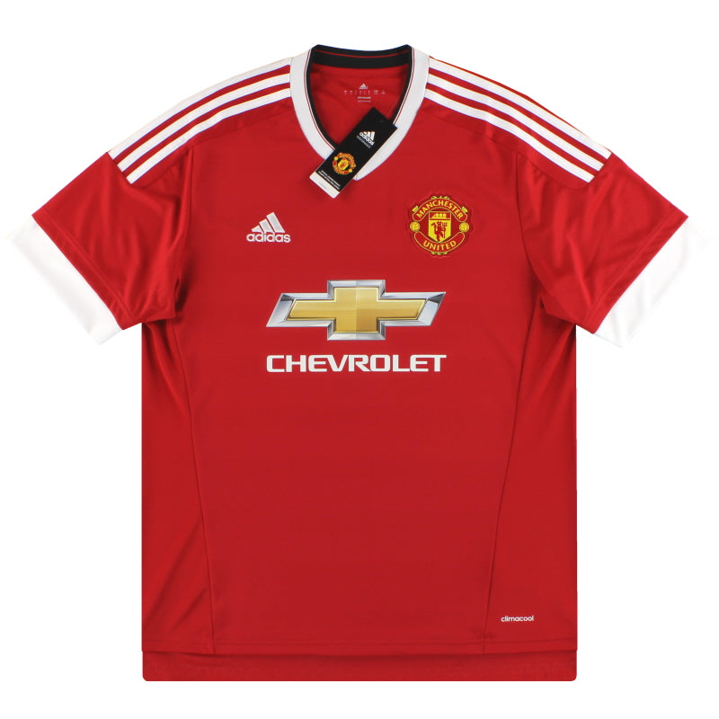 2015-16 Manchester United adidas Home Shirt *BNIB* XL.Boys Football Shirt