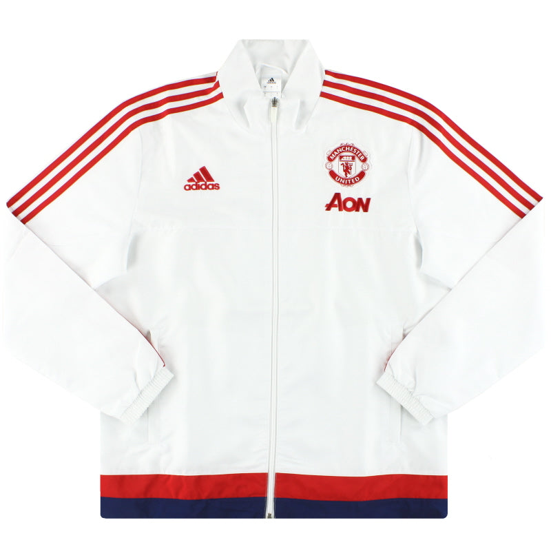 2015-16 Manchester United adidas Presentation Jacket *Mint* L Jacket