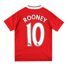 2015-16 Manchester United adidas Home Shirt Rooney #10 S.Boys Football Shirt