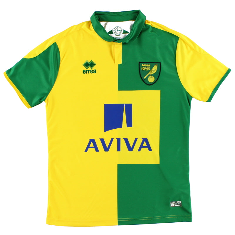 2015-16 Norwich City Home Shirt S Football Shirt