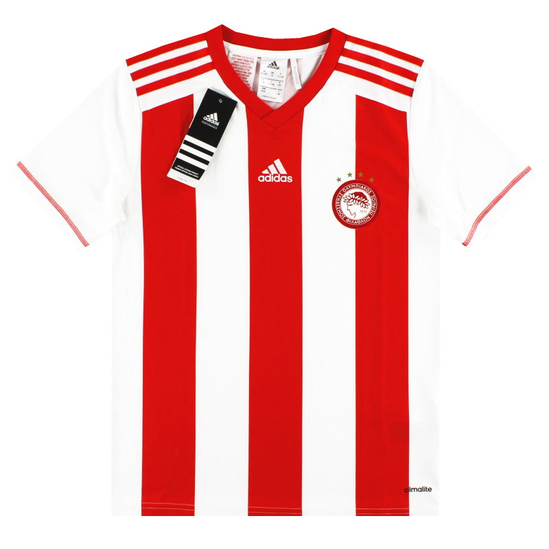 2015-16 Olympiakos adidas Home Shirt *BNIB* XS.Boys Football Shirt