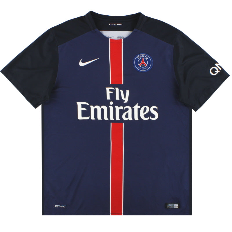 2015-16 Paris Saint-Germain Nike Home Shirt L Football Shirt