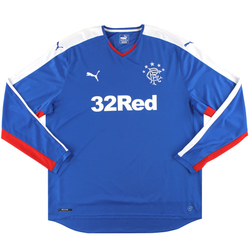 2015-16 Rangers Puma Home Shirt L/S XXXL Football Shirt