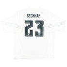 2015-16 Real Madrid adidas Home Shirt Beckham #23 L/S XXL Football Shirt