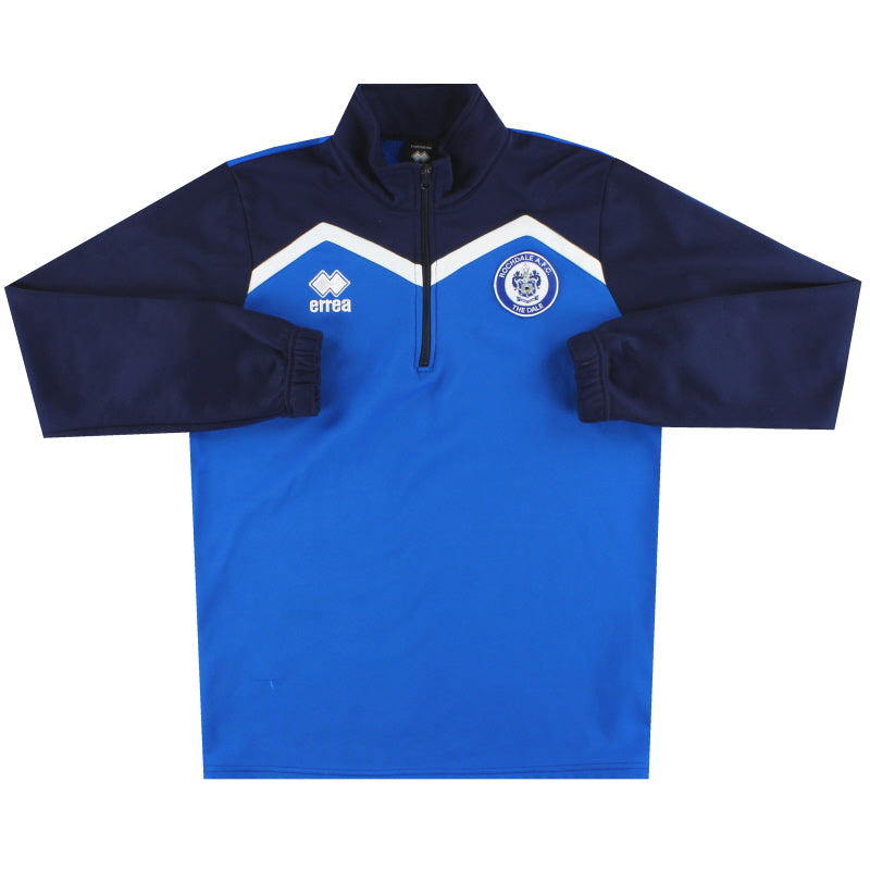 2015-16 Rochdale Errea 1/4 Zip Training Top M Football Shirt