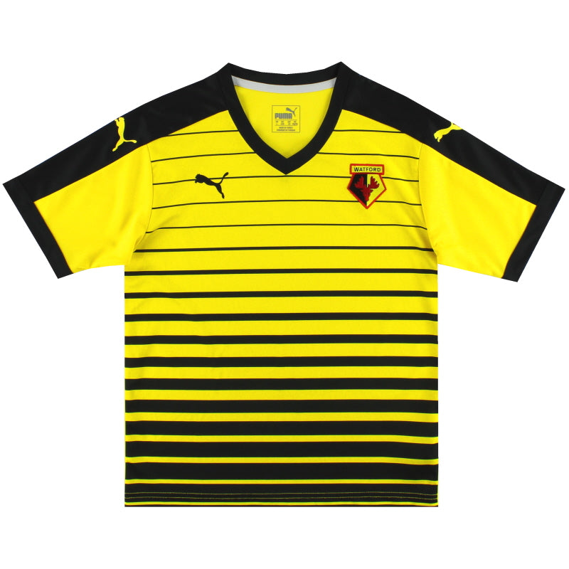 2015-16 Watford Puma Home Shirt *Mint* L.Boys Football Shirt