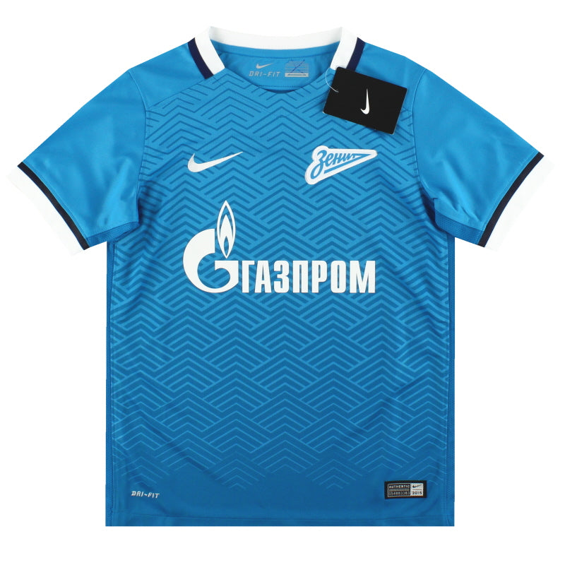 2015-16 Zenit St. Petersburg Nike Home Shirt *BNIB* XS.Boys Football Shirt