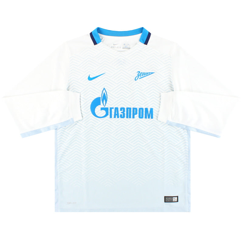 2015-16 Zenit St. Petersburg Nike Away Shirt L/S L.Boys Football Shirt