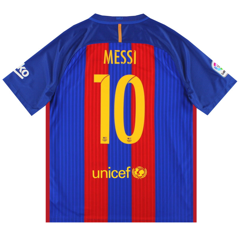 2016-17 Barcelona Nike Home Shirt Messi #10 *w/tags* L Football Shirt