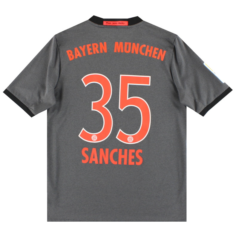 2016-17 Bayern Munich adidas Away Shirt Sanches #35 XL.Boys Football Shirt